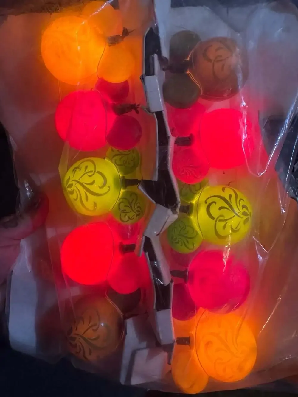 Disney Parks Mickey Mouse Icon Stenciled Ornaments String Lights